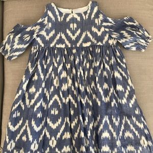 Hannah Kate cold shoulder ikat dress